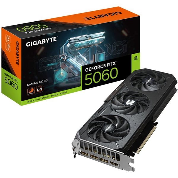 GIGABYTE - GAMING - Grafikkort - NVIDIA RTX 5060 OC - 8 Go