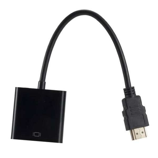 HDMI till VGA-adapter - MOONMINI - Svart - 1080p - Videospelsignalomvandling - PC/HDTV