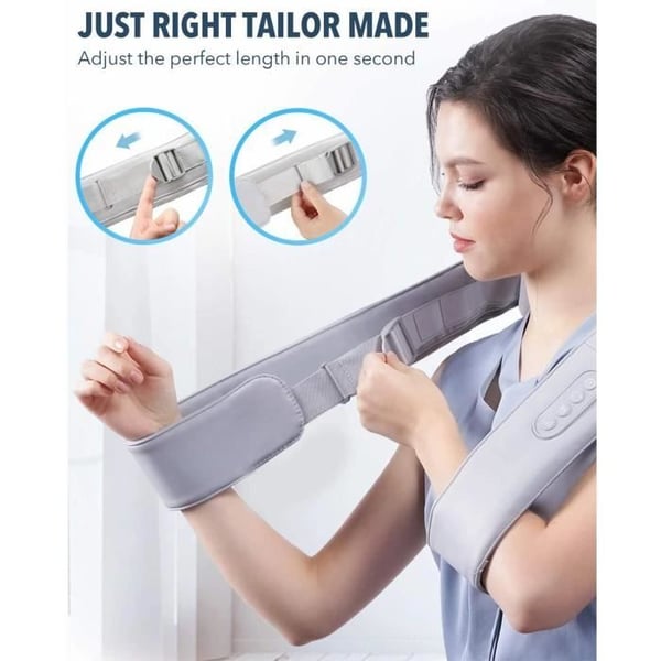 Massagestol för nacke - NAIPO - oCuddle Plus - Batteri - 3 hastigheter - Värmefunktion