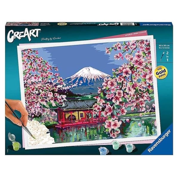 Painting by Numbers Puzzle - Ravensburger - Cherry Blossoms in Japan