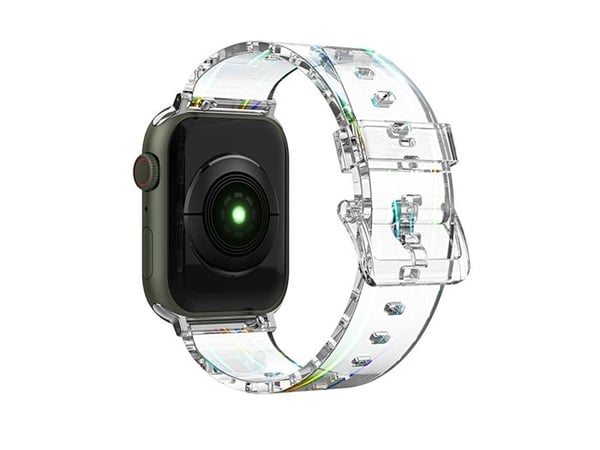 Armband för Apple Watch 42/44/45mm i transparent TPU