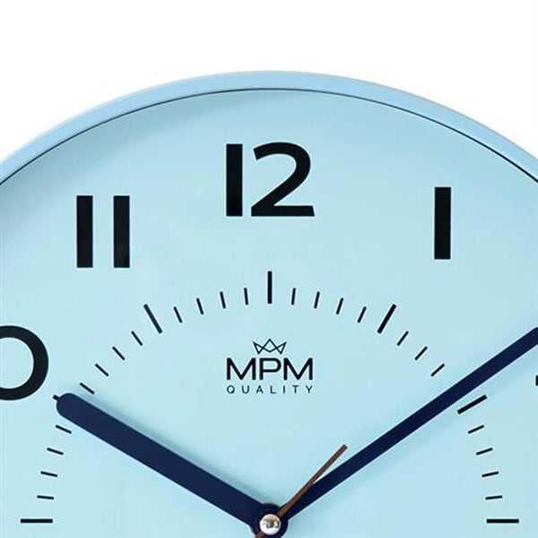 Väggklocka - MPM QUALITY - E01.4429.30 - Blå - Klassisk - Inomhus