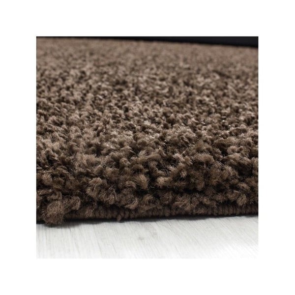 Mjuk och fluffig shaggy matta 30 mm för vardagsrum och sovrum (Dimension: 60x110 - Färg: Brun)