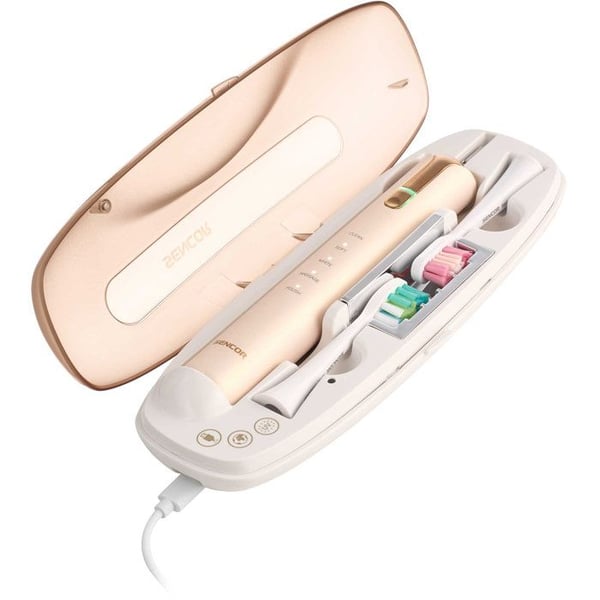 Sonic tandbørste SENCOR SOC 4111GD - 40000 bevægelser/min - UV steriliseringsetui - IPX7 - Guld