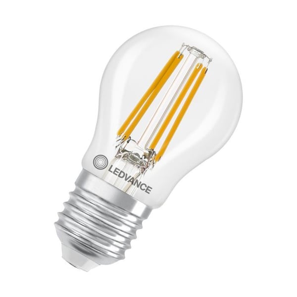 Ledvance Classic LED E27 Päron Filament Klar 3.4W 470lm - 827 Mycket Varm Vit | Dimbar - Motsvarar 40W