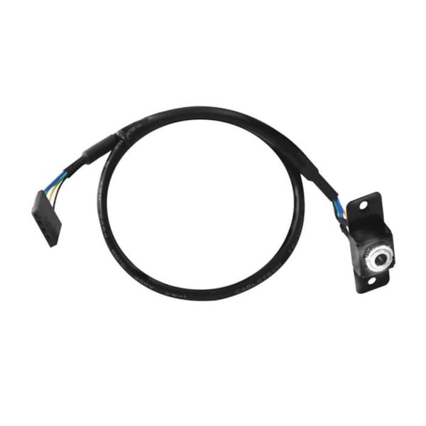 Audio AUX-kabel - ASRock - Hane till Hane - Svart - 3,5mm - Högtalare