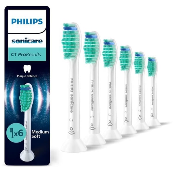 Lot om 6 Borsthuvuden - PHILIPS - HX6016/87 - C1 Vit