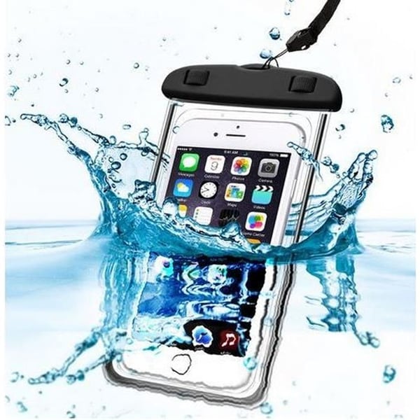 [Kompatibel Samsung Galaxy] Vattentät svart skyddsfodral med ljus, plastskydd, vattentät och vattentät [Phonillico®]