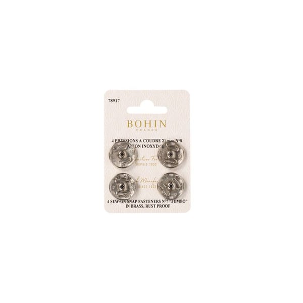 BOUTON PRESS. X4 21mm ARGENT 8