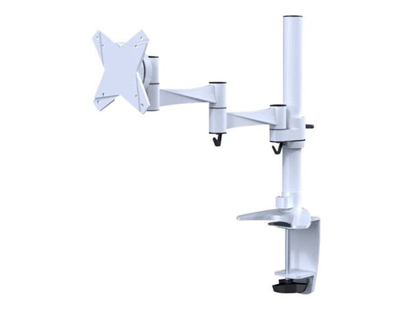 Skrivbordstöd - NewStar - FPMA-D1330WHITE - Skärmar upp till 24" - Justerbar höjd 40 cm - Vit