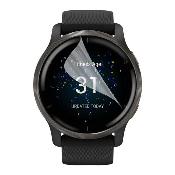Skydd för skärmen till Garmin Venu 2 - 45mm [Pack 8] Hållbart Ultra Tunt Plastfilmsskydd Phonillico