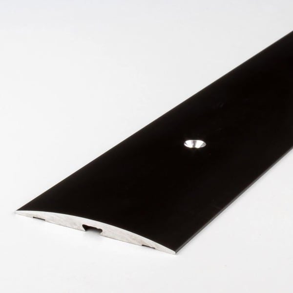 PROVISTON Övergångsprofil Anodiserad aluminium Mörkbrons l 50 mm H 4 mm L 2700 mm Genomborrad på sidan