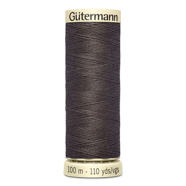 Förpackning med 5 spolar 100m Tråd 100% polyester Gutermann Ref 788988 - Att 308 - rök