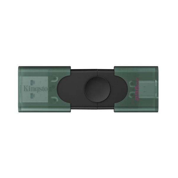 Kingston DataTraveler DuoG2 256GB USB-minne USB-A USB-C 3.2 Gen 1 Svart/Grön