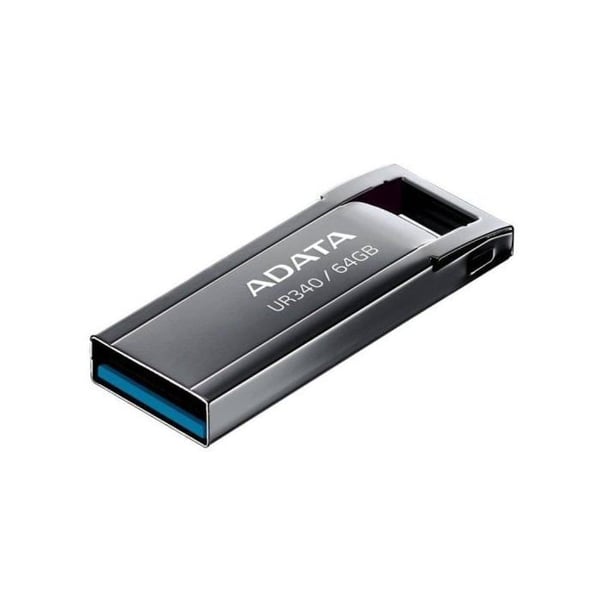 USB flash-læser - ADATA - UR340 - 64 GB - USB Type-A 3.2 - Læsehastighed 100 MB/s