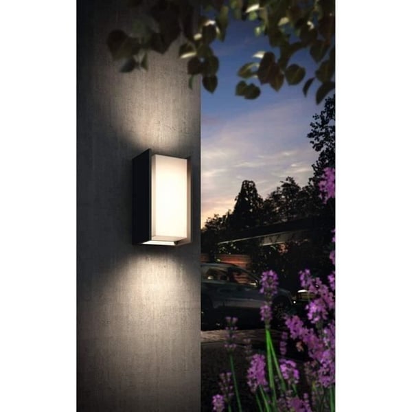 PHILIPS Vägglampa HW Turaco 1x9,5W - Antracit