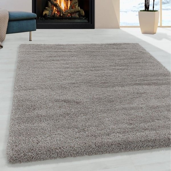 Shaggy matta - MELIS HOME - 140 x 200 cm - Tjock & mjuk - Långa hår 30 mm - Beige
