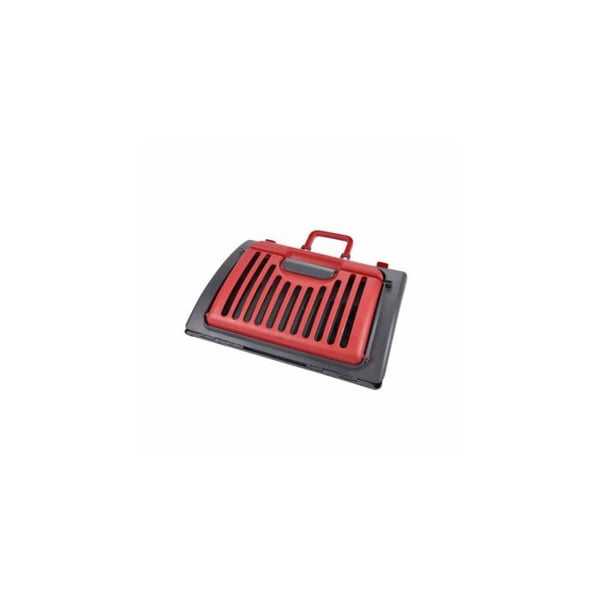 Fällbar plasttransportlåda - CDaffaires - l46*l35*h33cm - Röd - Grå