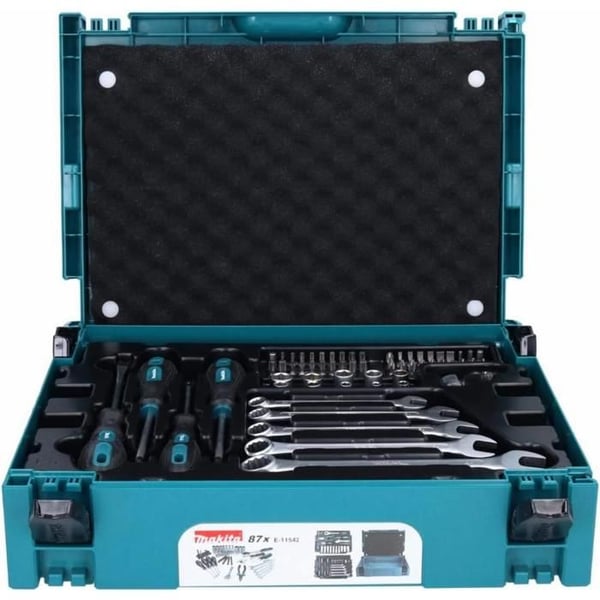 Makpac låda med 87 handverktyg - MAKITA E-11542
