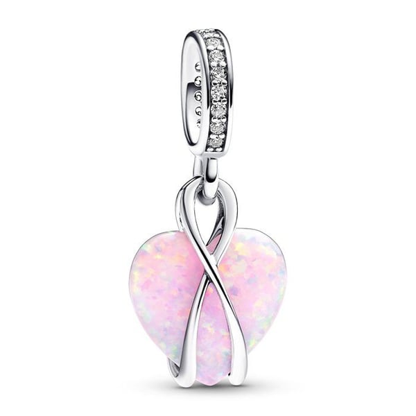 Pendentiv för kvinnor - Silver - 793202C01 - Opal - Zirkoniumoxid - Rosa färg