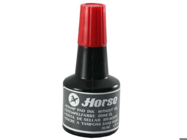 Häst stämpeldunk 30ml - - - utan olja - röd färg