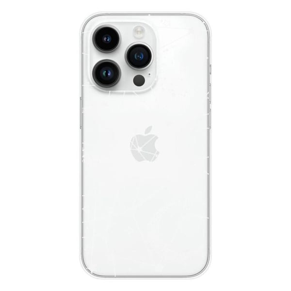 Tryckt silikonfodral som är kompatibelt med Apple iPhone 15 Pro Starry-linjer