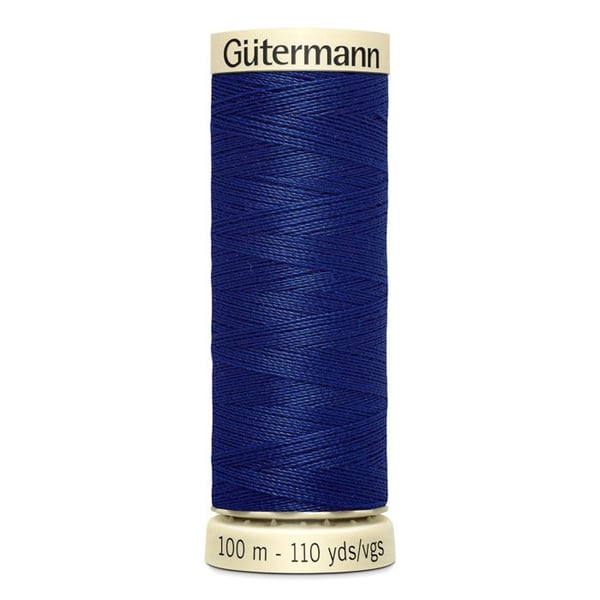 Får 5 spolar 100m Tråd 100% polyester Gutermann Ref 788988 - Att 232 - kobaltblå