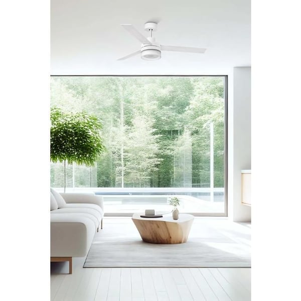 Takfläkt - FARO - Ice - Vit - LED 12W - 800Lm