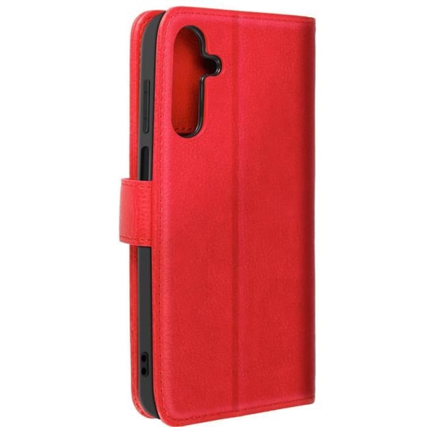 Fodral till Samsung Galaxy A15 - AVIZAR - Chesterfield - Plånbok och videohållare - Röd