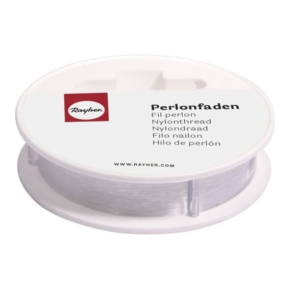 Transparent nylon thread - BRAND - 0,70 mm - 25 m - Ideal for jewelry and decoration