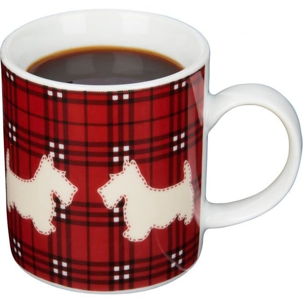Espressokopp - KitchenCraft - Scottie Dog - 80 ml - Röd - Porslin