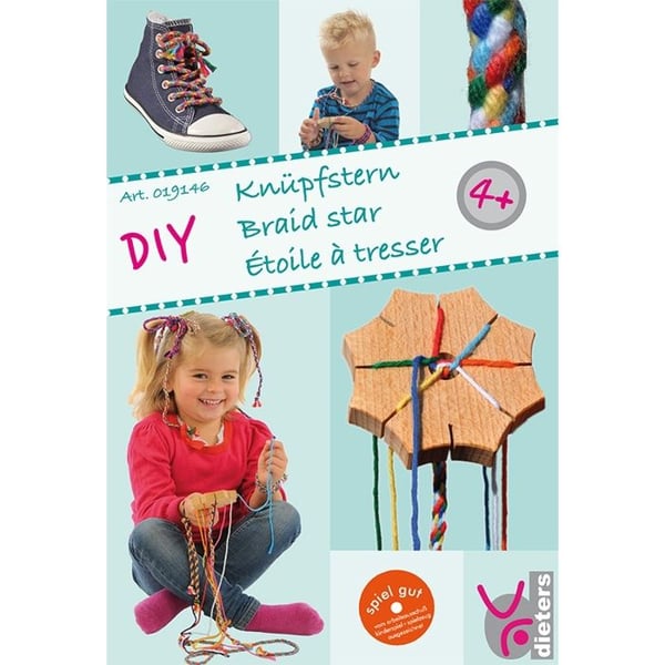 Flätningsstjärna - FAGUS - Beige - Kreativ aktivitet - För barn från 4 år - Komplett kit