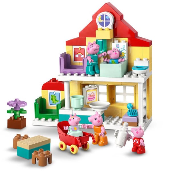 LEGO DUPLO Peppa Pig 10467 Familjehus - Pedagogiskt Spel för Barn från 2 år - Present