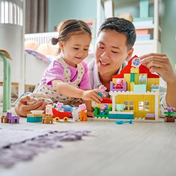 LEGO DUPLO Peppa Pig 10467 Familjehus - Pedagogiskt Spel för Barn från 2 år - Present