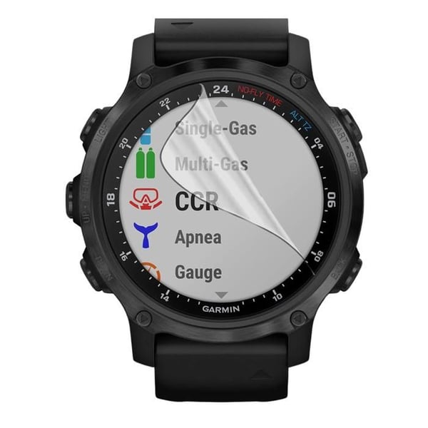 Skyddsskärm för Garmin Descent Mk2 - 52mm [Pack 8] Ultra Tunn Plastisk Skyddfilm Phonillico