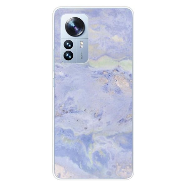 Silikonskal - Kompatibel med Xiaomi Mi 12 Pro - blå marmor design