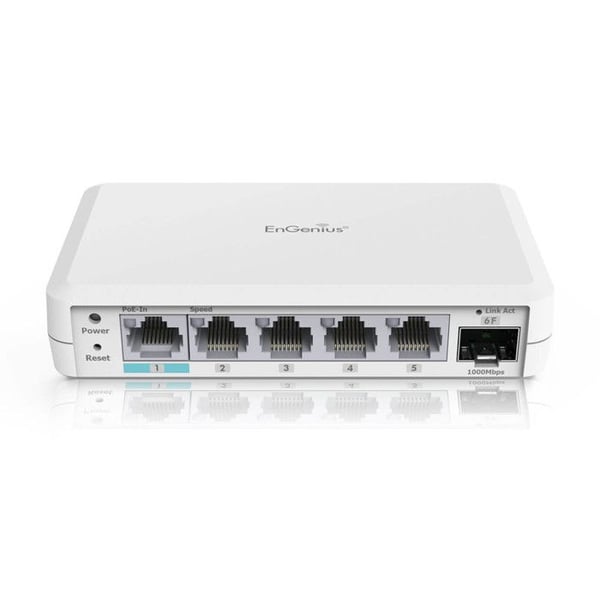 Nätverksswitch - ENGENIUS - EXT1106 - 5 Gigabit Ethernet-portar - PoE - Molnhantering