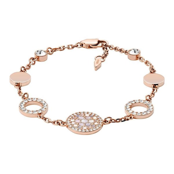 Armband - Fossil - JF01739 - Rostfritt stål - 20 cm - Kvinna - Rosé