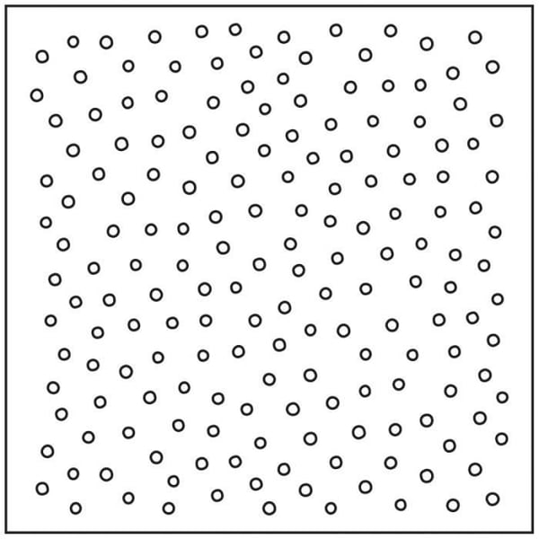 Schablon - ARTEMIO - Små Ärtor - 15 x 15 cm - Plast - 1 st