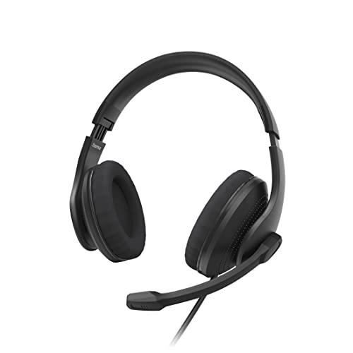 Hörlurar med mikrofon - HAMA - HS-USB300 V2 - Stereo - Trådad - Svart