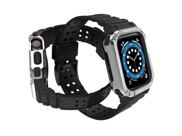 Armband för Apple Watch 38/40/41mm i hel TPU Ultimate Svart