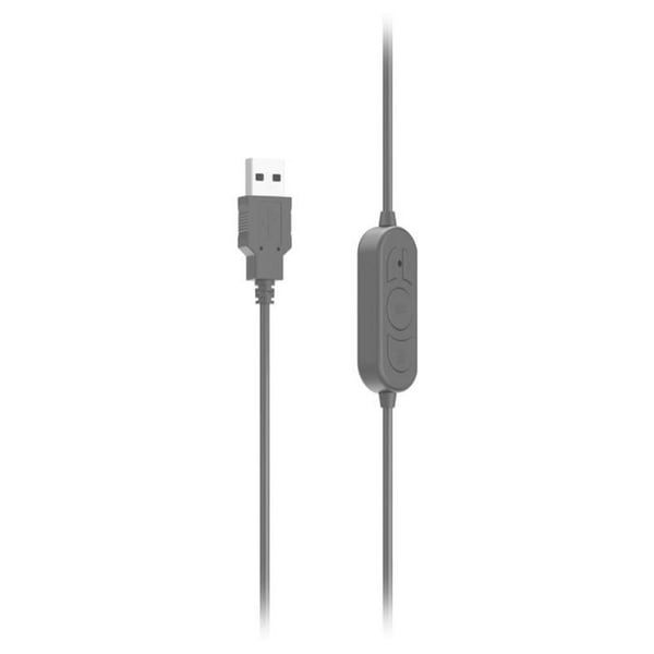 Hörlurar med mikrofon - HAMA - HS-USB300 V2 - Stereo - Trådad - Svart