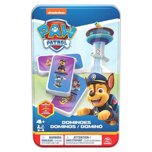 Metallask Dominoer Paw Patrol - SPIN MASTER - Från 4 år