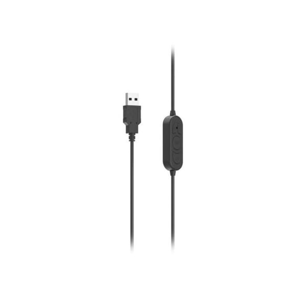 Hörlurar med mikrofon - HAMA - HS-USB300 V2 - Stereo - Trådad - Svart