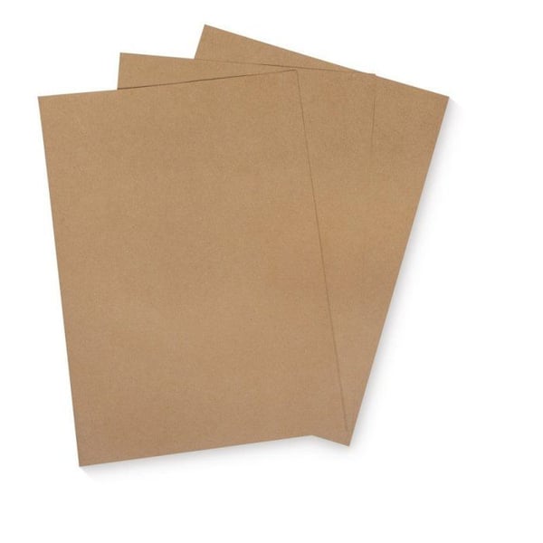 A4-kort, kraft, FSC Återvunnet Kredit, 210x297mm, 220g/m2, Paket 5st, kraft