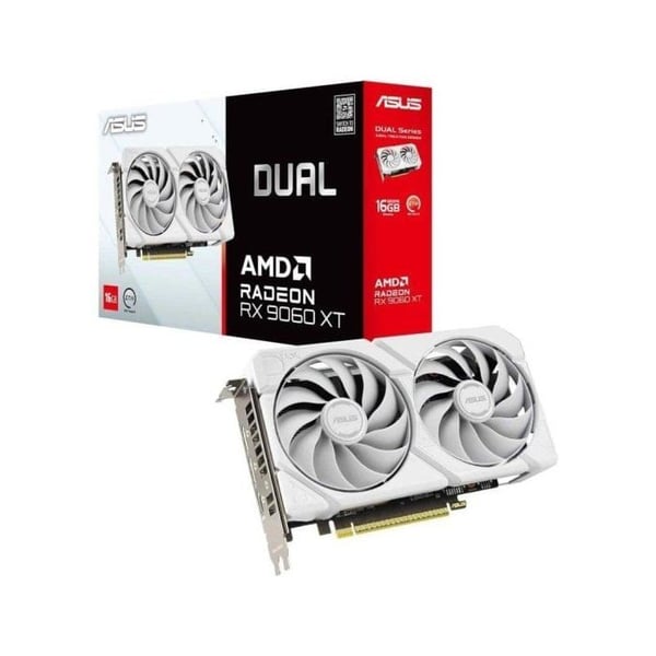 Asus Radeon RX 9060 XT DUAL WHITE 16GB GDDR6 PCIe 5.0