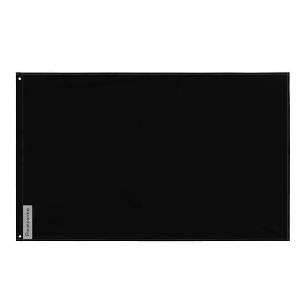 Svart Flagga – 120 x 180 cm – Hållbar Polyester – 2 Metal Öglor – Inomhus / Utomhus – Pixelforma