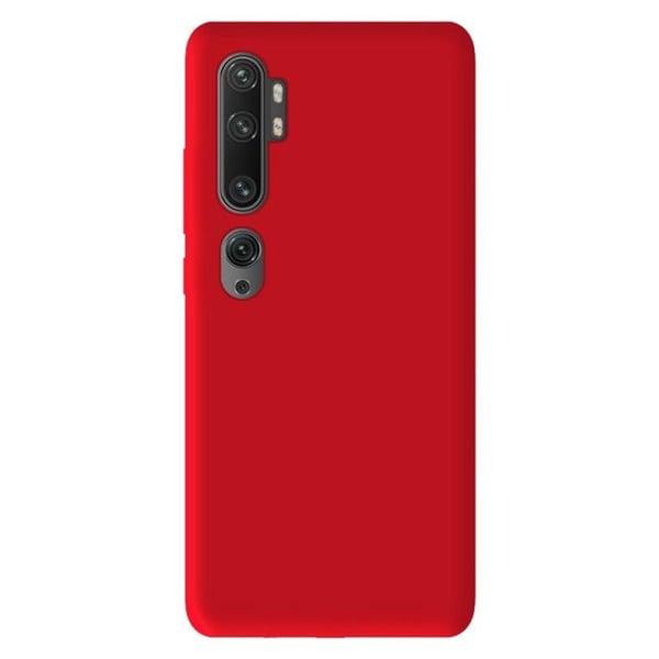 Röd silikonfodral - Kompatibel med Xiaomi Mi Note 10