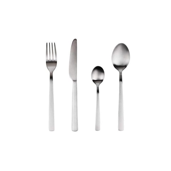 Ensemble 24 Enheter. Bestick I Återvunnen Matt Rostfritt Stål Root Sg7770 San Ignacio