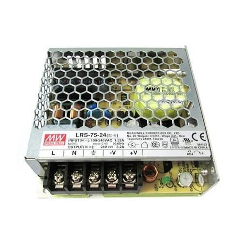 MeanWell LRS-75-24 Växelströmsförsörjning - 24V 75W 3,2A - Elektrisk - Rektangulär
